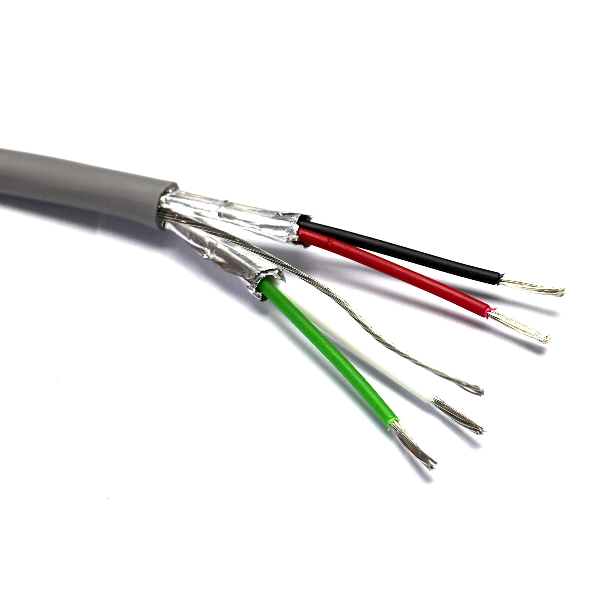 2202PIFPP100 Aura 22AWG 2PR Cable LSOH Eca Type 8723 Grey